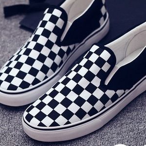 Checkered shoes